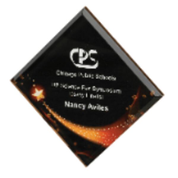 7 1/2" x 7 1/2" Star Galaxy Acrylic Plaque with Adhesvie Backing Thumbnail
