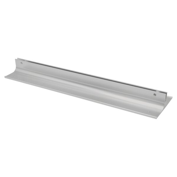 10", Satin , Kota Pro Aluminum Corridor Bracket, Fits 1/8" Thick Plastic Insert Thumbnail