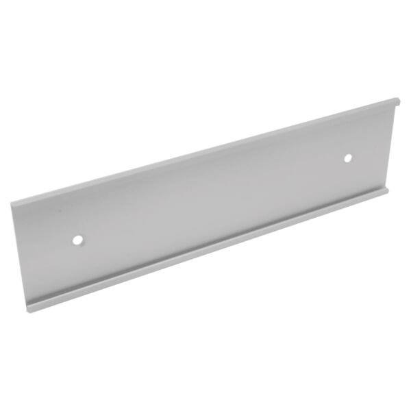 4" x 10", Satin , Kota Pro Aluminum Wall Bracket with Mounting Holes, Fits 1/8" Thick Plastic Insert Thumbnail