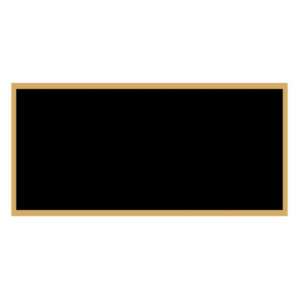 1 1/4" x 2 1/2" Laserable Brass Plaque Plate with Border Thumbnail