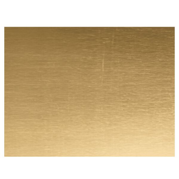 9 5/8" x 12 5/8" Brushed Brass Metal Backing Plate-No Holes Thumbnail