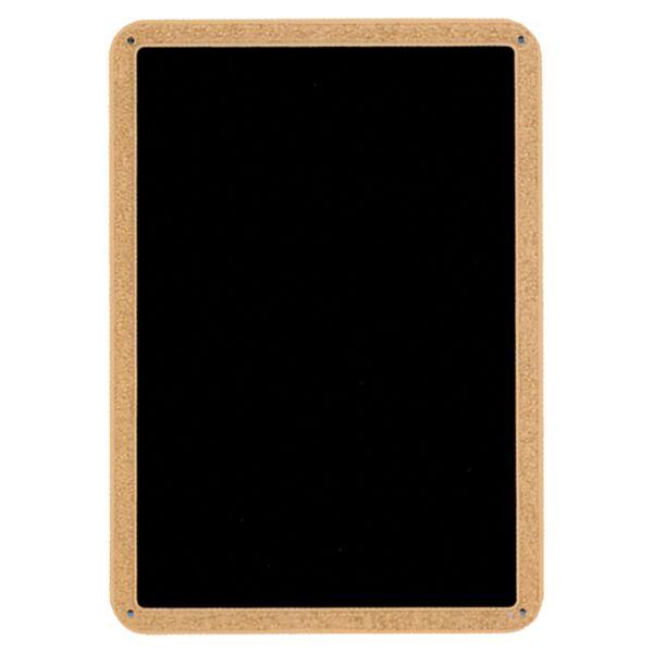 7" x 10" Textured Brass Plated Steel Plate with Border and Four Holes Thumbnail