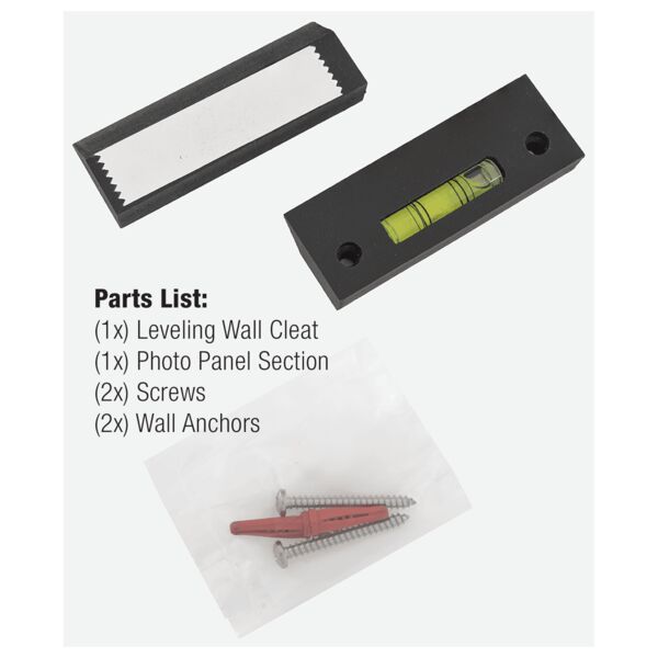 8 x 8 to 10 x 10 Photo 4-Way French Cleat Hanging System Thumbnail