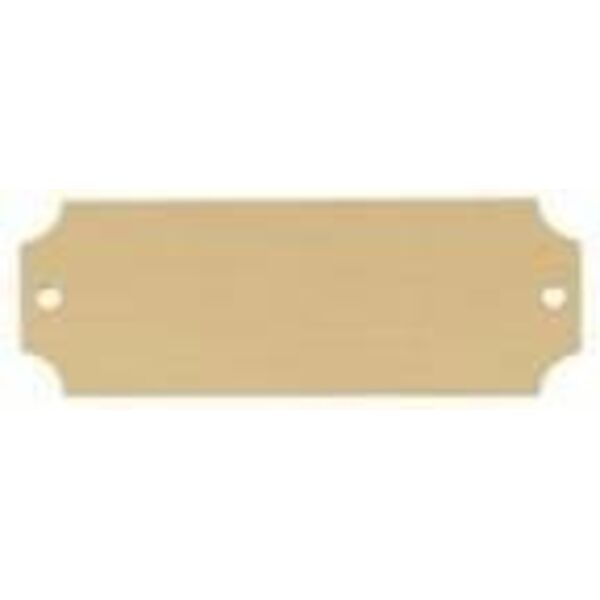 2 1/2" x 7/8" DynaSub Satin Aluminum Perpetual Plate Thumbnail