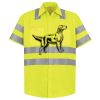 Men's High Visibility Safety Short Sleeve Work Shirt Thumbnail