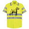 Men's High Visibility Safety Short Sleeve Work Shirt Thumbnail