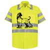 Men's High Visibility Safety Short Sleeve Work Shirt Thumbnail