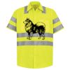 Men's High Visibility Safety Short Sleeve Work Shirt Thumbnail