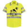 Men's High Visibility Safety Short Sleeve Work Shirt Thumbnail