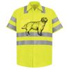 Men's High Visibility Safety Short Sleeve Work Shirt Thumbnail