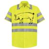 Men's High Visibility Safety Short Sleeve Work Shirt Thumbnail