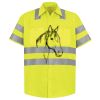 Men's High Visibility Safety Short Sleeve Work Shirt Thumbnail