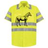 Men's High Visibility Safety Short Sleeve Work Shirt Thumbnail