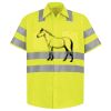 Men's High Visibility Safety Short Sleeve Work Shirt Thumbnail