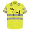 Men's High Visibility Safety Short Sleeve Work Shirt Thumbnail