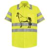 Men's High Visibility Safety Short Sleeve Work Shirt Thumbnail