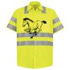 Men's High Visibility Safety Short Sleeve Work Shirt Thumbnail
