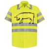 Men's High Visibility Safety Short Sleeve Work Shirt Thumbnail
