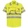 Men's High Visibility Safety Short Sleeve Work Shirt Thumbnail