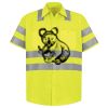 Men's High Visibility Safety Short Sleeve Work Shirt Thumbnail