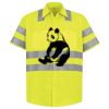 Men's High Visibility Safety Short Sleeve Work Shirt Thumbnail