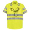 Men's High Visibility Safety Short Sleeve Work Shirt Thumbnail