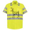 Men's High Visibility Safety Short Sleeve Work Shirt Thumbnail