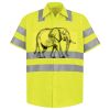 Men's High Visibility Safety Short Sleeve Work Shirt Thumbnail