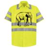 Men's High Visibility Safety Short Sleeve Work Shirt Thumbnail