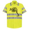 Men's High Visibility Safety Short Sleeve Work Shirt Thumbnail