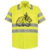 Men's High Visibility Safety Short Sleeve Work Shirt Thumbnail