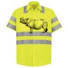Men's High Visibility Safety Short Sleeve Work Shirt Thumbnail