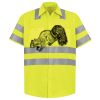 Men's High Visibility Safety Short Sleeve Work Shirt Thumbnail