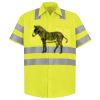 Men's High Visibility Safety Short Sleeve Work Shirt Thumbnail