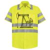 Men's High Visibility Safety Short Sleeve Work Shirt Thumbnail