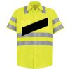 Men's High Visibility Safety Short Sleeve Work Shirt Thumbnail