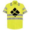 Men's High Visibility Safety Short Sleeve Work Shirt Thumbnail