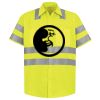Men's High Visibility Safety Short Sleeve Work Shirt Thumbnail