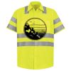 Men's High Visibility Safety Short Sleeve Work Shirt Thumbnail