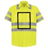 Men's High Visibility Safety Short Sleeve Work Shirt Thumbnail