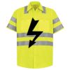 Men's High Visibility Safety Short Sleeve Work Shirt Thumbnail