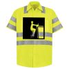 Men's High Visibility Safety Short Sleeve Work Shirt Thumbnail