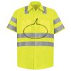 Men's High Visibility Safety Short Sleeve Work Shirt Thumbnail