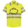 Men's High Visibility Safety Short Sleeve Work Shirt Thumbnail