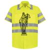 Men's High Visibility Safety Short Sleeve Work Shirt Thumbnail