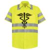 Men's High Visibility Safety Short Sleeve Work Shirt Thumbnail
