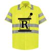 Men's High Visibility Safety Short Sleeve Work Shirt Thumbnail