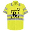 Men's High Visibility Safety Short Sleeve Work Shirt Thumbnail
