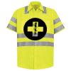 Men's High Visibility Safety Short Sleeve Work Shirt Thumbnail