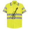 Men's High Visibility Safety Short Sleeve Work Shirt Thumbnail